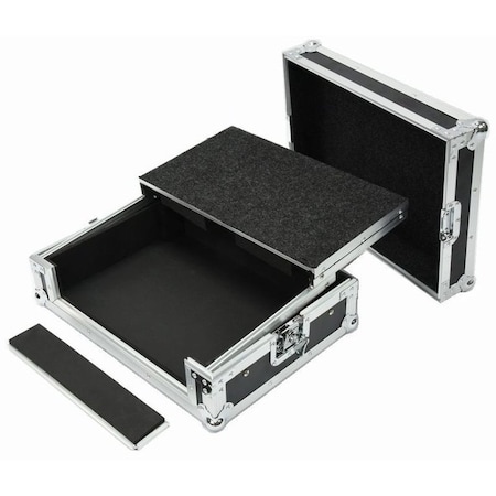 Deejay Led Tranport Case for One Mixer, CD Player with Laptop Shelf TBHCKMIXLT