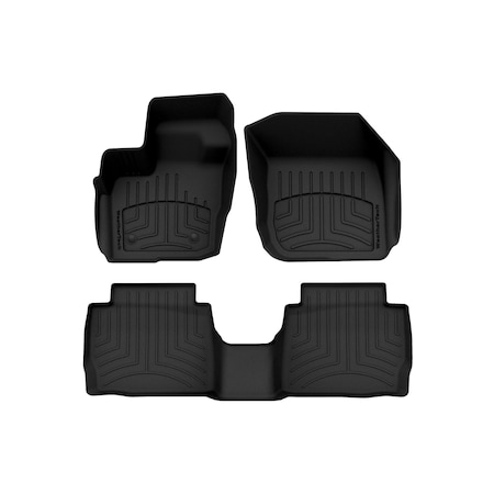 Weathertech Black, Front and Rear FloorLiner HP 449611IM-444832IM