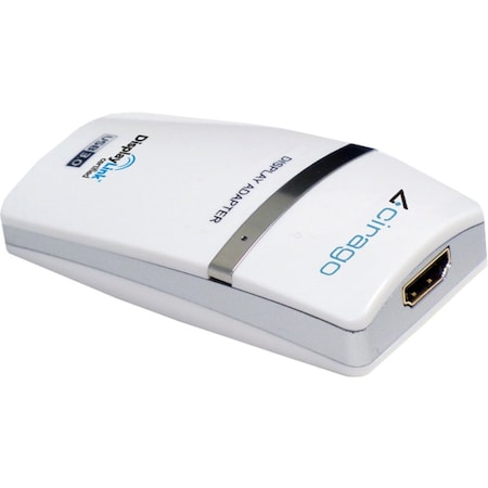 Cirago International CIRAGO UDA3000 Adapter;USB 3.0 to HDMI - DVI Display Adapter;WHT Multi-display setup from USB ports;6 ports UDA3000