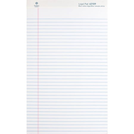 Business Source Writing Pad, Top, White, PK12 BSN63109