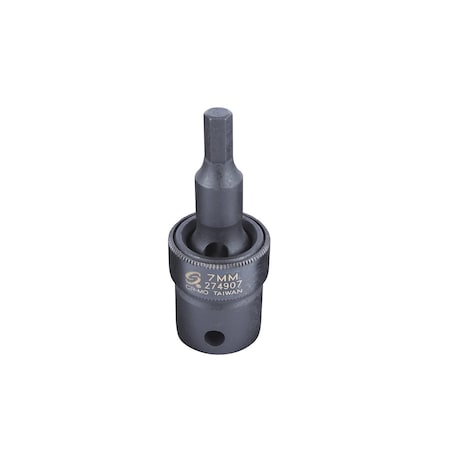 Sunex 1/2 in Drive 7Mm Universal Hex Bit Driver Impact Socket 274907