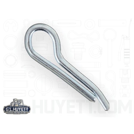 Huyett Hammerlock Cotter Pin, Zinc Plated Carbon Steel, 0.375 in Dia x 1.500 in Effective Length CPHZ-375-1500