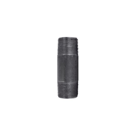 Stz Industries 3/4 in. MIP each X 3/4 in. D MIP Black Steel 3 in. L Nipple 300UP34X3