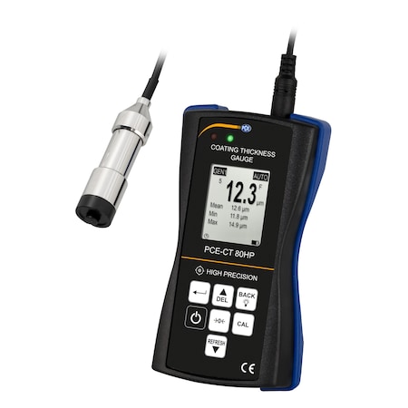 Pce Instruments Coating thickness meter for Fe/NFe, measures 0-2000 micron with +/-2% accuracy PCE-CT 80HP-FN2