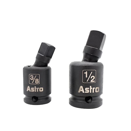Astro Pneumatic 3/8 In. & 1/2 In. Pinless Universal Joint Impact Adapters 78342