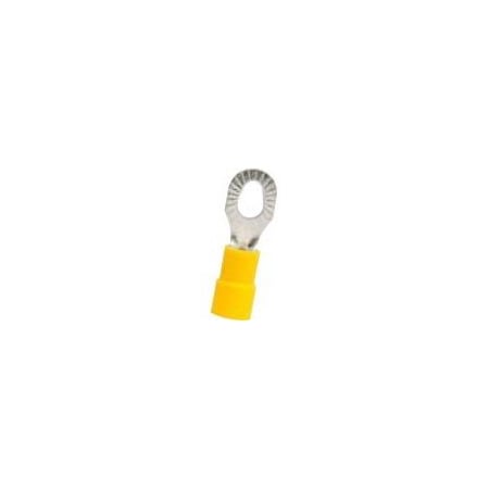 Hillsdale Terminal Ring Terminal, #6, #8, #10 Stud Size, 10 AWG, 600 V, Vinyl Insulated, 1000 PK 50230M