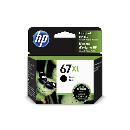 Hp 67 XL Black Original Ink Cartridge, 240 Yield 3YM57AN