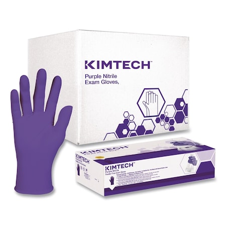Kimtech PURPLE NITRILE Exam Gloves, Powder-Free, Medium, 6 mil Thick, 9.5" Long, Purple, 1000PK 55082