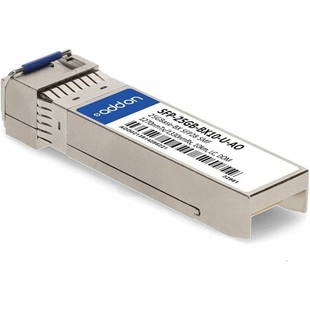 Add-On MSA AND TAA COMPLIANT 25GBASE-BX SFP28 TRANSCEIVER SMF, 1270NMTX/1330NMRX SFP-25GB-BX10-U-AO