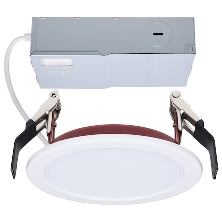 Satco 10W LED Fire Rated 4in Direct Wire Downlight CCT Selectable Round Remote Driver S11864R1