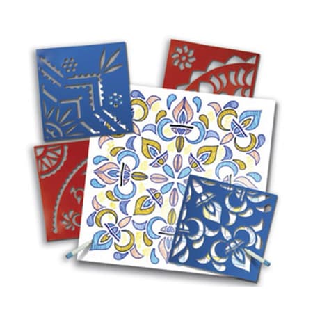 Easy-To-Organize Rangoli Mega Stencils - 11 x 17 in. - 4-pkg EA2646971