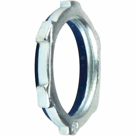 Dottie Conduit Fitting Locknut, 4 in, Threaded, Steel, Zinc Plated LNS400