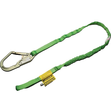 Miller Double Leg Stretchable Tublar Shock-Absorbing Lanyard with Large Hook and Locking Snap Hook 231TWRS-Z7/6FTGN