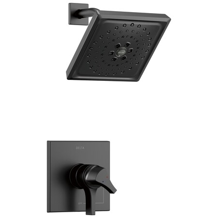 Delta Zura Monitor 17 Series H2Okinetic Shower Trim In Matte Black T17274-BL