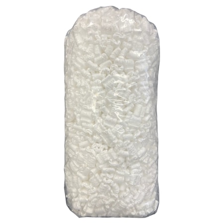 Bubblefast 1.5 cu. ft. White Anti-Static Packing Peanuts Popcorn made from 100% Recycled Material 1.5P-White