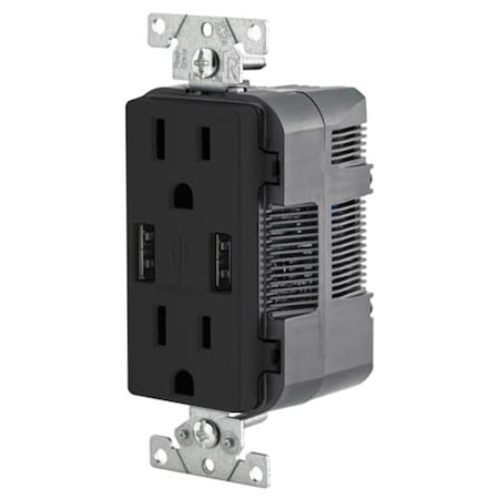 Ezgeneration Straight Blade Receptacle, 5-15R, 15/20 A, 125V AC, Grounded EZ29201