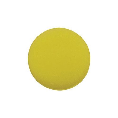 Wizards Products Round Applicator Pad, 4 in Overall Dia, Yellow 11009