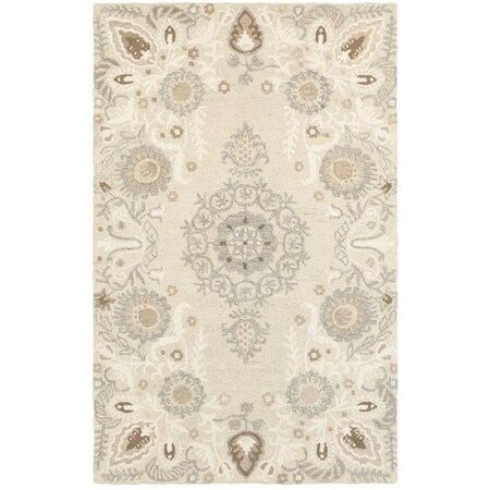 Oriental Weavers Craft Indoor Casual Floral Rectangle Area Rug, Sand 8 x 10 ft. C93000243304ST