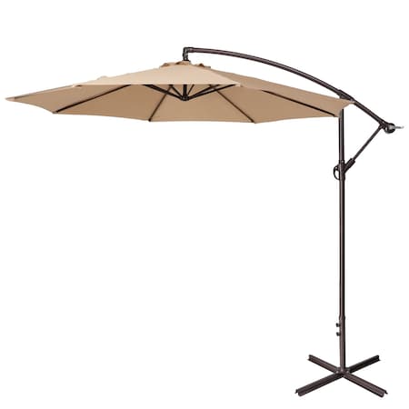 Villacera 10-Foot Offset Patio Umbrella, Beige 83-OUT5410