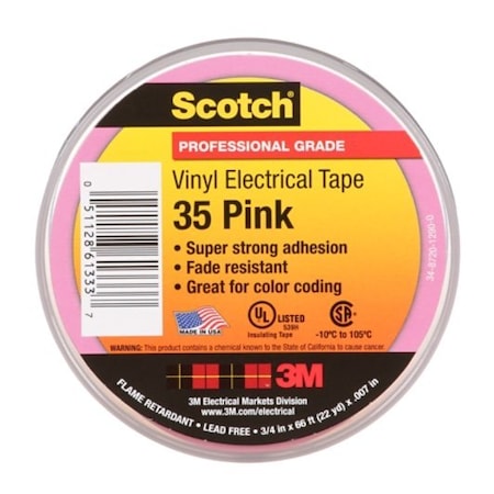 3M Scotch Vinyl Color Coding Electrical Tape 35, 10PK 7010411602