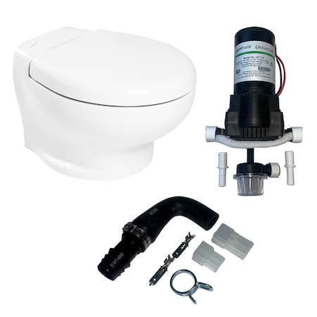 Thetford Thetford Nano Eco Compact Toilet Raw Water Kit w/Inlet Pump - 24V T-NAN024PW/TSFT/NA-RWKIT