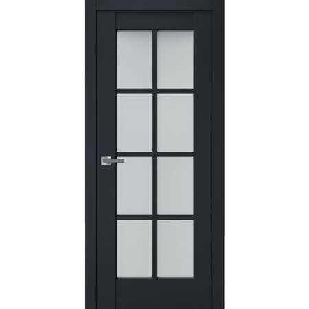 Sartodoors Interior Solid French Door Frosted Glass 24x80 Solid Core Modern Interior VEREGIO7412ID-ANT-24