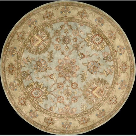 Nourison 58550 Jaipur Area Rug Collection Aqua 8 ft x 8 ft Round 99446585509