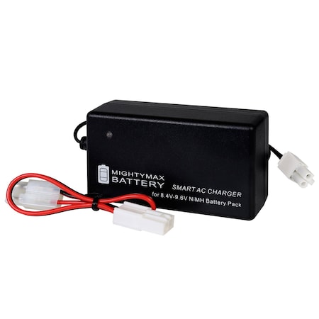 Mighty Max Battery Smart Charger for 8.4V-9.6V NiMH Battery Packs w/ Mini Tamiya Connector MAX3427095