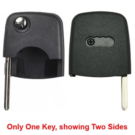 Aks Keys 1997 - 2006 Audi Flip Key Shell Round Head / NON Chip FS-AUDI-01