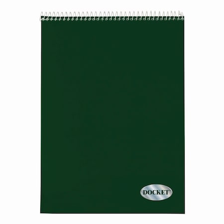 Tops Docket Graph Pad, Quadrille Rule 4 sq/in, Green Cover, 70 White 8.5 x 11 Sheets 63801