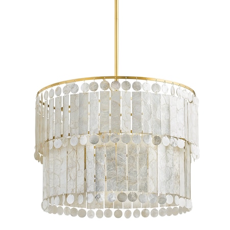 Mitzi Megan Molten X Melisa 6 Light Chandelier 4.75 In. Aged Brass H715806-AGB