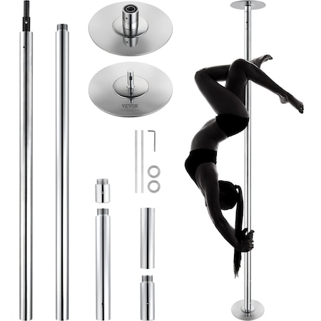 Vevor Professional Spinning Static Dancing Pole Portable Removable Fitness Kit HM-590