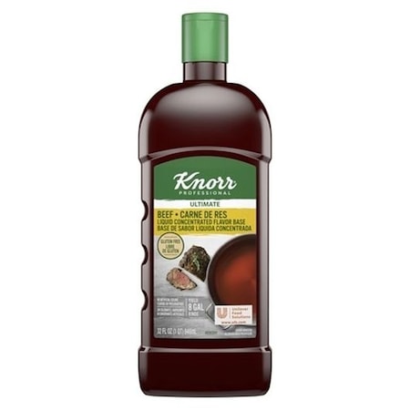 Knorr Professional Ultimate Beef Liquid Concentrated Stock Base, 32 ounce, 4PK 84114544