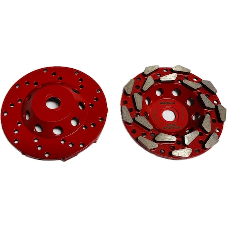 Vantage Product Double PNR Segmented Cupwheel, Concrete Cutting, 5', Fine PNR518A360