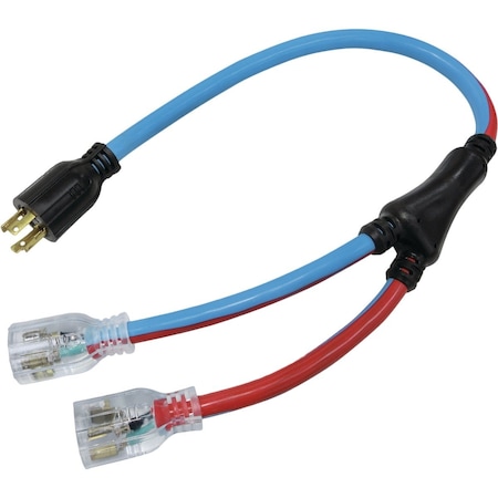 Channellock 3 Ft. 10/4 STOW Generator Y-Cord GC-STOW104-3 B&R