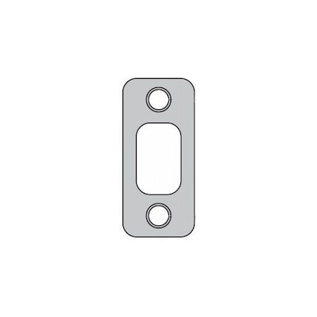 Kwikset Deadbolt Strike, Satin Nickel Blackened 85063-15A