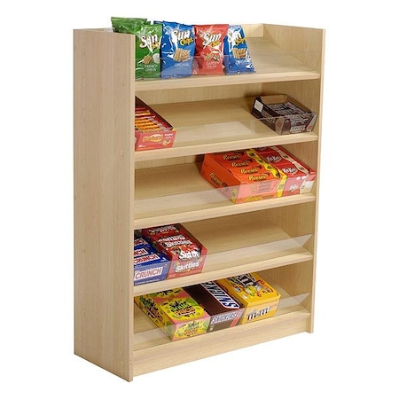 Specialty Store Services Floor Display, Maple, 48" H, 14" L 7777M