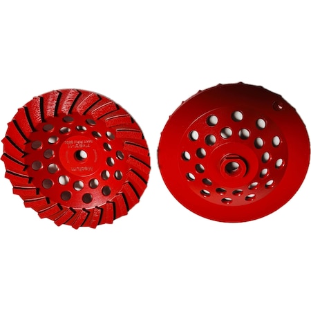 Vantage Product Turbo Segmented Cupwheel, Concrete Cutting, 7'', Medium STW724A1HT-M