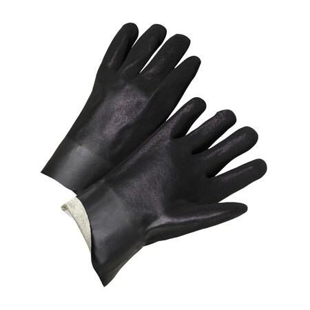 Pip PVC Dipped Glove with Interlock Liner and Rough Sandy Finish , 10" Length, 12PK 4320