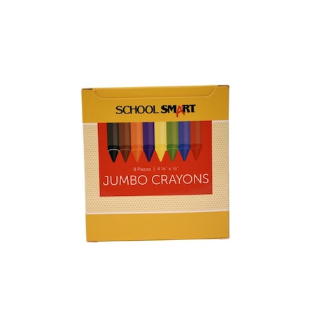 The Pencil Grip Pencil Grip School Smart Jumbo Crayon, Set of 8, 8PK 1593526