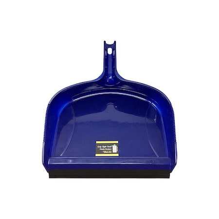 Grip Tight Tools Dust Pan with Rubber Lip, Plastic, 13 inch JDP