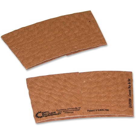 Pactiv PCTDSLVBRN Kraft Hot Cup Sleeves for 10-24 oz Cups; Brown - 1000 Per Carton DSLVBRN