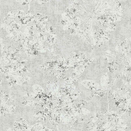 A-Street Prints Kala Platinum Floral Wallpaper 4019-86459