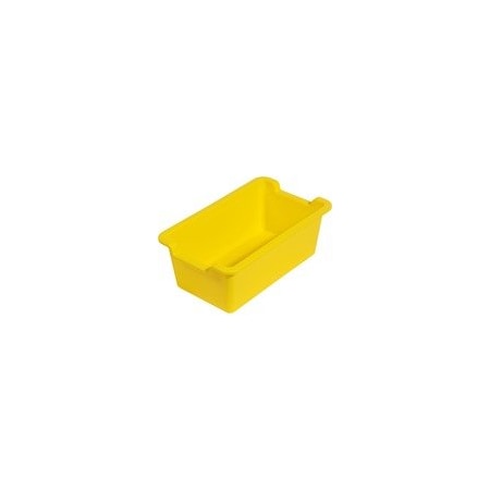 Deflecto Antimicrobial Rectangular Storage Bin - 5.06in Height x 13.24in Width x 8.05in Depth - 39510YEL