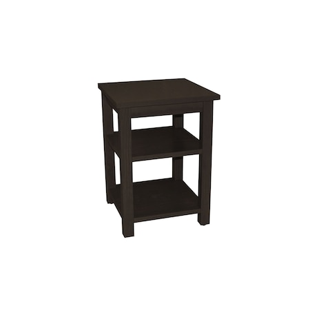 Homeroots 28" Brown Solid Wood Nightstand 548323