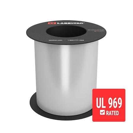 Labeltac UL 969-Approved LabelTac Supply 6in x 75ft LT9 Only, Silver LT614UL-C