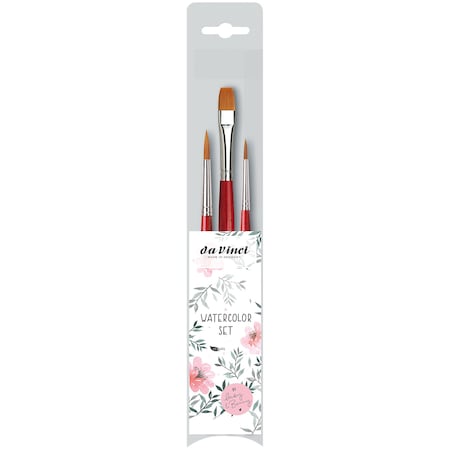 Da Vinci Artist Signature Collection by May & Berry Design Studio, Watercolor Brushes, Assorted, 3-Piece Set VA-5389_0