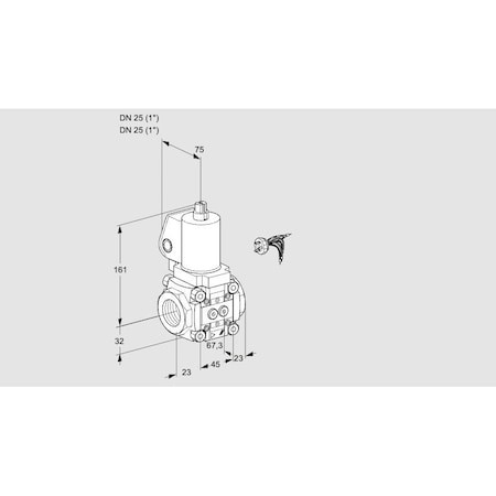 Honeywell Kromschroder VAS125R/NWSL KS88020262