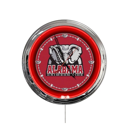 Holland Bar Stool University of Alabama Elephant 16 LED Wall Clock ClkL16