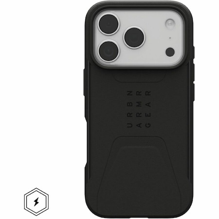 Urban Armor Gear Civilian Magsafe Case For Apple Iphone 17 Pro - Black 114545114040